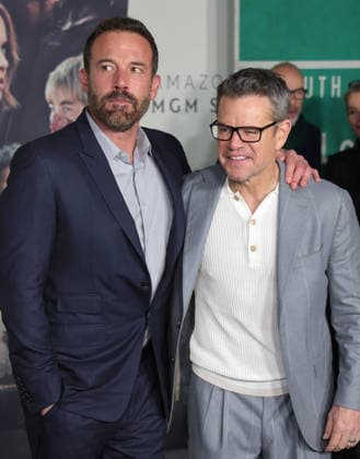 10 February, 2026 - Los Angeles, California -Ben Affleck, Matt Damoni. World Premiere Of Amazon MGM Studios Crime 101 held at The United Theater on Broadway, in Los Angeles. Los Angeles USA - ZUMAa123 20260210_zaa_a123_196 Copyright: xADx