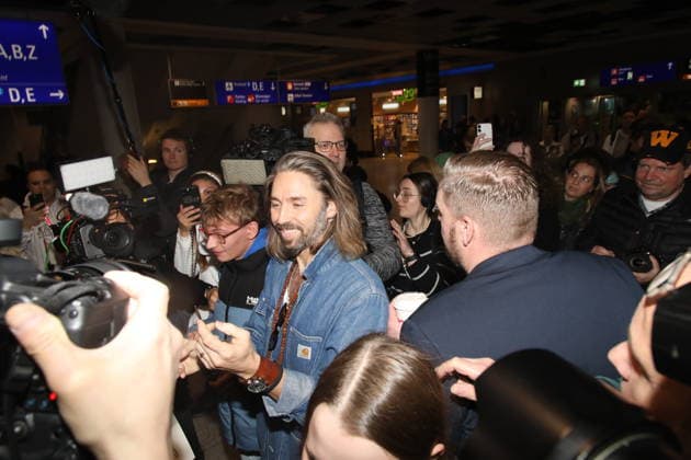 Gil Ofarim at the return of the jungle camp candidates of the RTL reality TV show Ich bin ein Star holt mich hier raus from Australia at Frankfurt am Main Airport Frankfurt, 11 02 2026 Copyright: xMatthiasxGränzdörferx