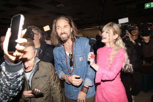 Gil Ofarim at the return of the jungle camp candidates of the RTL reality TV show Ich bin ein Star holt mich hier raus from Australia at Frankfurt am Main Airport Frankfurt, 11 02 2026 Copyright: xMatthiasxGränzdörferx