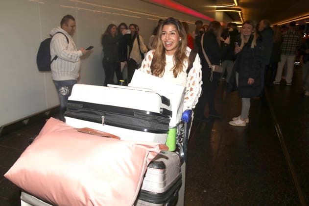 Eva Benetatou at the return of the jungle camp candidates of the RTL reality TV show Ich bin ein Star holt mich hier raus from Australia at Frankfurt am Main Airport Frankfurt, 11 02 2026 Foto:xAgenturxWehnertx xGränzdörferx xFuturexImagex dschungel_rueckkehr_6216