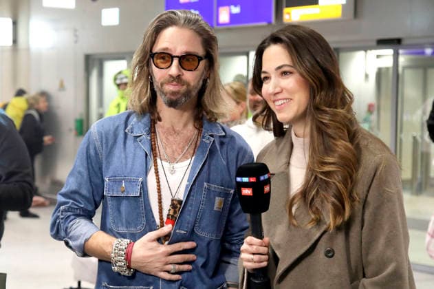 Gil Ofarim at the return of the jungle camp candidates of the RTL reality TV show Ich bin ein Star holt mich hier raus from Australia at Frankfurt am Main Airport Frankfurt, 11 02 2026 Foto:xAgenturxWehnertx xGränzdörferx xFuturexImagex dschungel_rueckkehr_6258