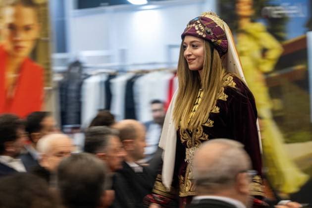 Capital of Fashion COF 26 kicks off in Ankara ANKARA, TURKIYE - FEBRUARY 11: Models with traditional clothing walk the runway during the Ankara Ready-to-Wear and Fashion Days (Capital of Fashion COF 26) organized for the fourth time this year under the leadership of the Ankara Clothing Manufacturers Association (AGSD), at ATO Congresium, Ankara, Turkiye on February 11, 2026. Ismail Aslandag Anadolu Ankara Turkey. Editorial use only. Please get in touch for any other usage.  Copyright: x2026xAnadoluxIsmailxAslandagx