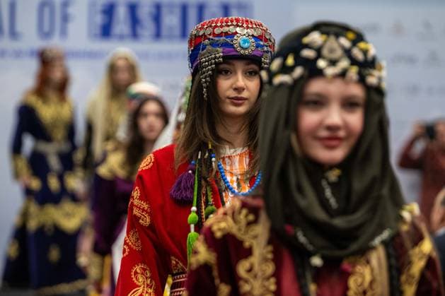 Capital of Fashion COF 26 kicks off in Ankara ANKARA, TURKIYE - FEBRUARY 11: Models with traditional clothing walk the runway during the Ankara Ready-to-Wear and Fashion Days (Capital of Fashion COF 26) organized for the fourth time this year under the leadership of the Ankara Clothing Manufacturers Association (AGSD), at ATO Congresium, Ankara, Turkiye on February 11, 2026. Ismail Aslandag Anadolu Ankara Turkey. Editorial use only. Please get in touch for any other usage.  Copyright: x2026xAnadoluxIsmailxAslandagx