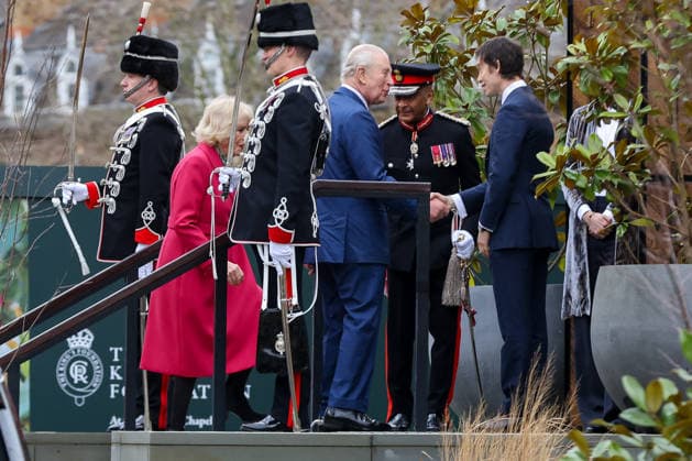 February 11, 2026, London, London, UK: London, UK. King Charles and Queen Camilla arrive at the Garrison Chapel in central London to visit a new Turquoise Mountain exhibition marking the charityÃ¢â‚¬â ¢s 20th anniversary. The King and Queen are greeted by the charityÃ¢â‚¬â ¢s founding director Rory Stewart, who established Turquoise Mountain at the request of the then Prince of Wales. Their Majesties will tour the Ã¢â‚¬oeCraftsmanship and Community: 20 Years of Turquoise MountainÃ¢â‚¬Â exhibition opens to the public on 12 February. London UK  - ZUMAl94_ 20260211_zaf_l94_007 Copyright: xDinendraxHariax
