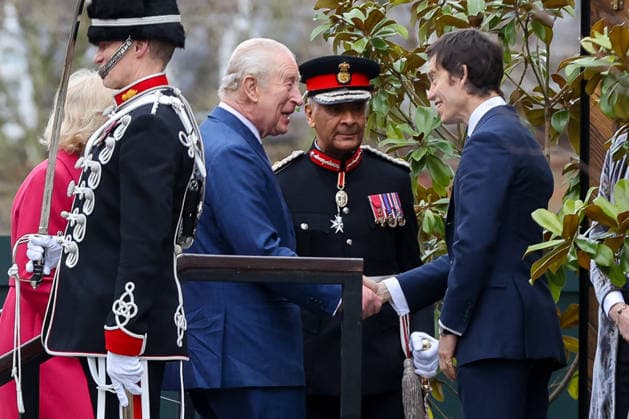 February 11, 2026, London, London, UK: London, UK. King Charles and Queen Camilla arrive at the Garrison Chapel in central London to visit a new Turquoise Mountain exhibition marking the charityÃ¢â‚¬â ¢s 20th anniversary. The King and Queen are greeted by the charityÃ¢â‚¬â ¢s founding director Rory Stewart, who established Turquoise Mountain at the request of the then Prince of Wales. Their Majesties will tour the Ã¢â‚¬oeCraftsmanship and Community: 20 Years of Turquoise MountainÃ¢â‚¬Â exhibition opens to the public on 12 February. London UK  - ZUMAl94_ 20260211_zaf_l94_009 Copyright: xDinendraxHariax