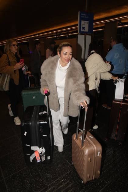 Ariel Hediger at the return of the jungle camp candidates of the RTL reality TV show Ich bin ein Star holt mich hier raus from Australia at Frankfurt am Main Airport Frankfurt, 11 02 2026 Copyright: xMatthiasxGränzdörferx