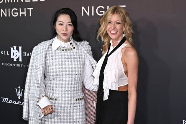 Arden Cho and Katherine McNamara at the Hollywood Reporter Academy Award Nominees Night at Chateau Marmont Los Angeles, 10 02 2026 Foto:xD.xStarbuckx xFuturexImagex hollywood_6268