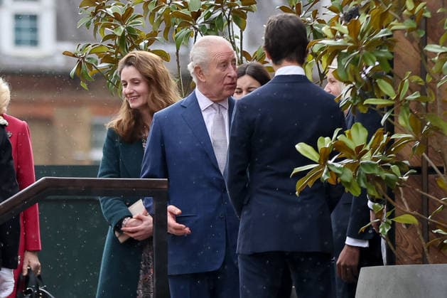 February 11, 2026, London, London, UK: London, UK. King Charles III and Queen Camilla depart the Garrison Chapel in central London after visiting a new Turquoise Mountain exhibition marking the charityÃ¢â‚¬â ¢s 20th anniversary. The Ã¢â‚¬oeCraftsmanship and Community: 20 Years of Turquoise MountainÃ¢â‚¬Â exhibition opens to the public on 12 February. London UK  - ZUMAl94_ 20260211_zaf_l94_034 Copyright: xDinendraxHariax