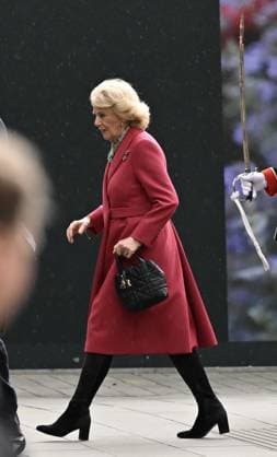King Charles III and Queen Camilla visit Turquoise Mountain Exhibition in London LONDON, UNITED KINGDOM - FEBRUARY 11: Queen Camilla is seen after visiting an exhibition to mark the 20th anniversary of the humanitarian organization Turquoise Mountain at the Garrison Chapel in London, United Kingdom on February 11, 2026. Rasid Necati Aslim Anadolu London United Kingdom. Editorial use only. Please get in touch for any other usage.  Copyright: x2026xAnadoluxRasidxNecatixAslimx