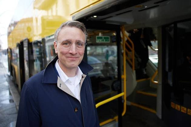 Christoph Heuings favorite place FOR EDITORIAL PURPOSES ONLY EDITORIAL USE ONLY p Christoph Heuing, Managing Director of Verkehrsverbund Berlin Brandenburg VBB , stands in front of a double-decker M29 at Hermannplatz Germany Berlin Berlin Copyright JörgxCarstensen Copyright: JörgxCarstensen doc84j2kqbnur598adsa54 ,EDITORIAL USE ONLY Copyright: JörgxCarstensen