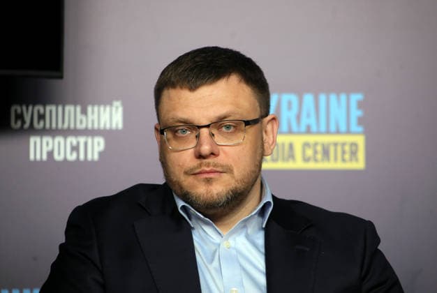 Director of the National Anti-Corruption Bureau of Ukraine Semen Kryvonos attends a briefing to present the report on the activities of NABU and SAPO in the second half of 2025 at the Media Center Ukraine, Kyiv, Ukraine, February 10, 2026. In the second half of 2025, NABU and SAPO reached a new level in exposing corruption in strategic sectors of the economy and defence. Despite Russian aggression, the agencies carried out large-scale operations in the energy sector, uncovered corruption schemes in military procurement, and exposed cases involving high-ranking officials. Twelve top officials were served with suspicions. (Photo by Yuliia Ovsiannikova Ukrinform) NABU, SAPO report on H2 2025 in Kyiv  Copyright: xYuliiaxOvsiannikovax