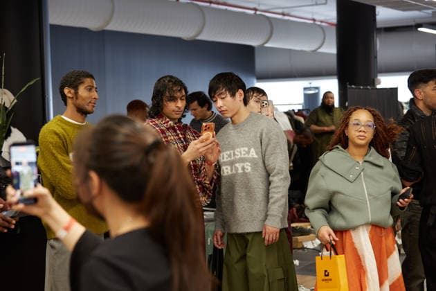 February 11, 2026, New York, New York, USA: Models prepare backstage ahead of the MenÃ¢â‚¬â ¢s Day FW26 presentations during New York Fashion Week in New York City. New York USA  - ZUMAs237 20260211_aap_s237_002 Copyright: xMarkxJ.xSullivanx
