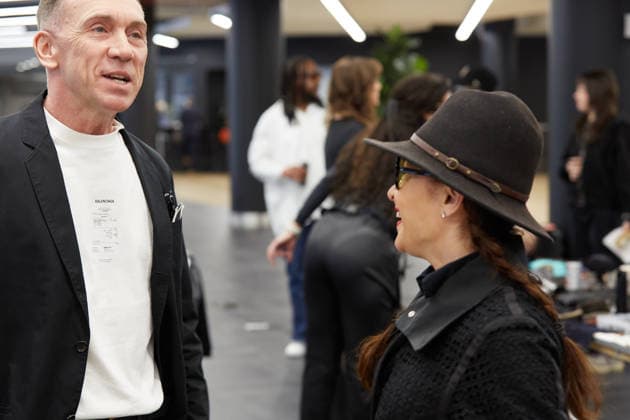 February 11, 2026, New York, New York, USA: Publicist Erin Hawker (r) backstage during MenÃ¢â‚¬â ¢s Day FW26 at New York Fashion Week in New York City. Hawker has been instrumental in supporting and elevating emerging menswear designers within the NYC fashion community. New York USA  - ZUMAs237 20260211_aap_s237_009 Copyright: xMarkxJ.xSullivanx