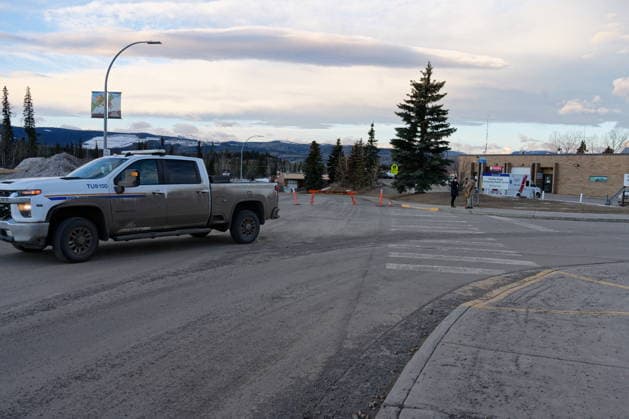 February 11, 2026, Tumbler Ridge, Bc, Canada: Police could be seen leaving and going to the Tumbler Ridge Secondary School throughout the morning in Tumbler Ridge, B.C. on Wednesday, Feb. 11, 2026. Tumbler Ridge Canada  - ZUMAc35_ 20260211_zaf_c35_106 Copyright: xJessexBoilyx