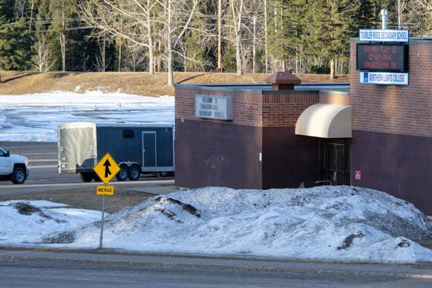 February 11, 2026, Tumbler Ridge, Bc, Canada: Tumbler Ridge Secondary School is shown in Tumbler Ridge, B.C. on Wednesday, Feb. 11, 2026. Tumbler Ridge Canada  - ZUMAc35_ 20260211_zaf_c35_108 Copyright: xJessexBoilyx
