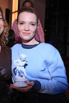 Blaue Blume 2026 Caroline Herfurth with the Honorary Award 15 Presentation of the Romantic Short Film Award BLAUE BLUME at Funkhaus Berlin Date 11 02 2026 Copyright: xEventpress Kratschx