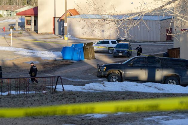 February 11, 2026, Tumbler Ridge, Bc, Canada: Police could be seen leaving and going to the Tumbler Ridge Secondary School throughout the morning in Tumbler Ridge, B.C. on Wednesday, Feb. 11, 2026. Tumbler Ridge Canada  - ZUMAc35_ 20260211_zaf_c35_169 Copyright: xJessexBoilyx