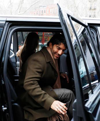 Justin Baldoni departs U.S. District Court in Manhattan after a settlement conference to get to a resolution ahead of the May 18 trial against Blake Lively on Wednesday, February 11, 2026 in New York City. Both Baldoni and Lively have filed lawsuits against one another following the production of the 2024 movie It Ends With Us.  NYP20260211108 JOHNxANGELILLO