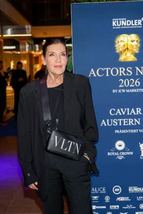 Katy Karrenbauer at Actors Night 2026 in the Alice Rooftop Garden at Living Berlin