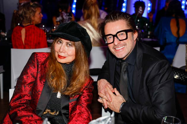 Cassandra Gava, Bruno Eyron at Actors Night 2026 in the Alice Rooftop Garden at Living Berlin