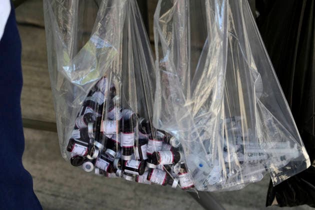 Vials of measles vaccine are seen at Salto del Agua metro vaccination center, as part the vaccination campaign against the virus outbreak after increase measles cases in the country, on February 11, 2026, in Mexico City, Mexico. Mexico City Mexico - ZUMAe321 20260211_zia_e321_034 Copyright: xLuisxBarronx