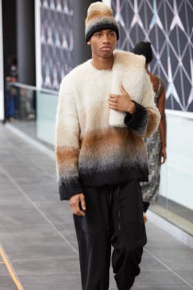 February 11, 2026, New York, New York, USA: A model walks the runway during the A. Potts FW26 presentation at Men s Day during New York Fashion Week in New York City. New York USA  - ZUMAs237 20260211_aap_s237_138 Copyright: xMarkxJ.xSullivanx