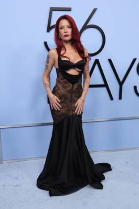 LOS ANGELES, CALIFORNIA - FEBRUARY 11: Halsey attends the Los Angeles Premiere of Amazon MGM Studios Prime Original Series 56 Days at Hammer Museum on February 11, 2026 in Los Angeles, California Credit: USA  - ZUMAa123 20260211_zaa_a123_062 Copyright: xAdMediax