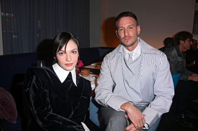 Emma Nova and Vladimir Burlakov at the ICON Movie Dinner 2026 at Restaurant Tim Raue Berlin, 11 02 2026 Foto:xN.xKubelkax xFuturexImagex icon_6293