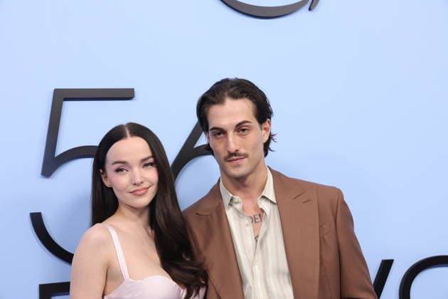 LOS ANGELES, CALIFORNIA FEBRUARY 11Dove Cameron and Damiano David attend the Los Angeles Premiere of Amazon MGM Studios Prime Original Series 56 Days at Hammer Museum on February 11, 2026 in Los Angeles, California Credit USA  - ZUMAa123 20260211_zaa_a123_053 Copyright: xAdMediax