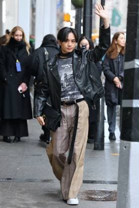 Celebs at The Coach Fashion Show - NYC Kento Nakajima attends the Coach show during the New York Fashion Week, NY on February 11, 2026. Photo by Charles Guerin ABACAPRESS.COM New York NY  Copyright: xGuerinxCharles ABACAx