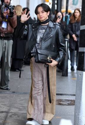 Celebs at The Coach Fashion Show - NYC Kento Nakajima attends the Coach show during the New York Fashion Week, NY on February 11, 2026. Photo by Charles Guerin ABACAPRESS.COM New York NY  Copyright: xGuerinxCharles ABACAx