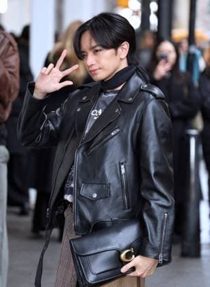 Celebs at The Coach Fashion Show - NYC Kento Nakajima attends the Coach show during the New York Fashion Week, NY on February 11, 2026. Photo by Charles Guerin ABACAPRESS.COM New York NY  Copyright: xGuerinxCharles ABACAx