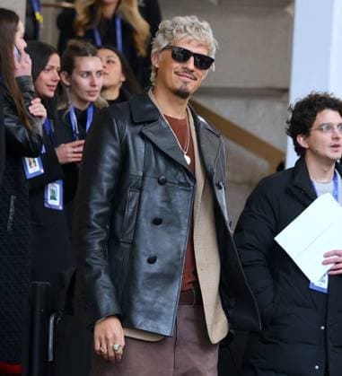 Celebs at The Coach Fashion Show - NYC Omar Apollo attends the Coach show during the New York Fashion Week, NY on February 11, 2026. Photo by Charles Guerin ABACAPRESS.COM New York NY  Copyright: xGuerinxCharles ABACAx