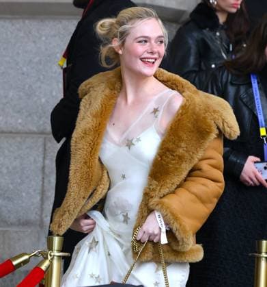 Celebs at The Coach Fashion Show - NYC Elle Fanning attends the Coach show during the New York Fashion Week, NY on February 11, 2026. Photo by Charles Guerin ABACAPRESS.COM New York NY  Copyright: xGuerinxCharles ABACAx
