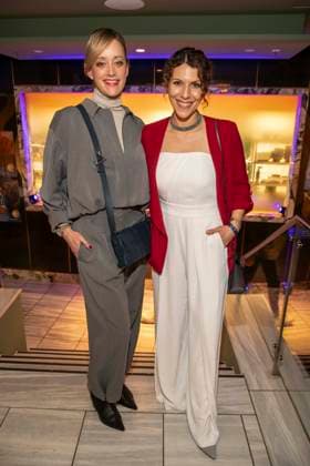 Judith Richter and Eva Maria Reichert actress as guests at the 15th presentation of the Romantic Short Film Award BLAUE BLUME, at Frederick™sBerlin on Wednesday February 11, 2026 in Berlin Berlin Germany