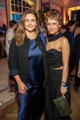 Rebecca Immanuel and Kristin Suckow actresses as guests at the 15th presentation of the Romantic Short Film Award BLAUE BLUME, at Frederick™sBerlin on Wednesday February 11, 2026 in Berlin Berlin Germany