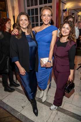 Rebecca Immanuel, Annika Ernst and Ronja Forcher actresses as guests at the 15th presentation of the Romantic Short Film Award BLAUE BLUME, at Frederick™sBerlin on Wednesday February 11, 2026 in Berlin Berlin Germany