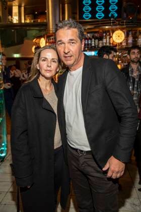 Denise Zich and Andreas Elsholz pair of actors as guests at the 15th Romantic Short Film Award BLAUE BLUME, at Frederick™sBerlin on Wednesday February 11, 2026 in Berlin Berlin Germany