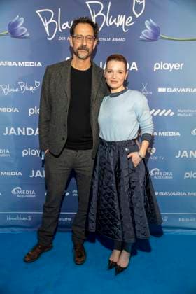 Christopher Doll and Karoline Herfurth couple actress as guests at the 15th presentation of the Romantic Short Film Award BLAUE BLUME, at Frederick™sBerlin on Wednesday February 11, 2026 in Berlin Berlin Germany