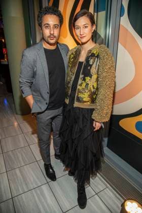 Omar and Agnes Kiyomi Decker as guests at the 15th presentation of the Romantic Short Film Award BLAUE BLUME, at Frederick™sBerlin on Wednesday February 11, 2026 in Berlin Berlin Germany