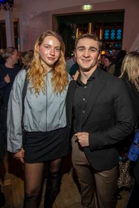 Emilia Maier and Luis Vorbach as guests at the 15th presentation of the Romantic Short Film Award BLAUE BLUME, at Frederick™sBerlin on Wednesday February 11, 2026 in Berlin Berlin Germany