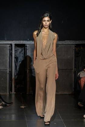 Frederick Anderson runway New York Fashion Week in New York, USA - 11 Feb 2026 A model walks the runway at the Frederick Anderson fashion show during New York Fashion Week at Nebula. New York United States Copyright: xRonxAdarx xSOPAxImagesx _radar_anderson_20260211_00618