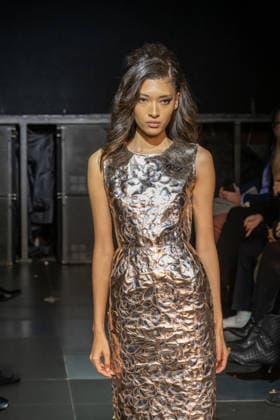 Frederick Anderson runway New York Fashion Week in New York, USA - 11 Feb 2026 A model walks the runway at the Frederick Anderson fashion show during New York Fashion Week at Nebula. New York United States Copyright: xRonxAdarx xSOPAxImagesx _radar_anderson_20260211_00760