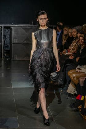 Frederick Anderson runway New York Fashion Week in New York, USA - 11 Feb 2026 A model walks the runway at the Frederick Anderson fashion show during New York Fashion Week at Nebula. New York United States Copyright: xRonxAdarx xSOPAxImagesx _radar_anderson_20260211_00835