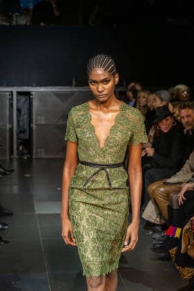 February 11, 2026, New York, United States: A model walks the runway at the Frederick Anderson fashion show during New York Fashion Week at Nebula. New York United States  - ZUMAs197 20260211_aaa_s197_523 Copyright: xRonxAdarx