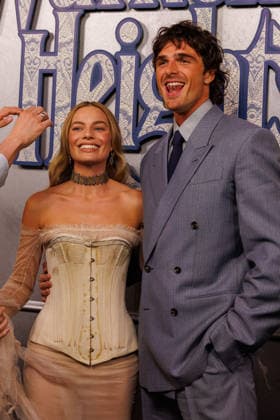 WUTHERING HEIGHTS RED CARPET, Jacob Elordi and Margot Robbie during the opening night celebration of Emerald FennellÕs ÔWuthering HeightsÕ at the State Theatre in Sydney, Thursday, February 12th, 2026. ( NO ARCHIVING SYDNEY NEW SOUTH WALES AUSTRALIA  Copyright: xNADIRxKINANIx 20260212140908343504