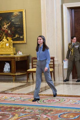 Queen Letizia attends audiences at Zarzuela Palace Queen Letizia of Spain attends an audience with representatives of the Claudia Tecgle Foundation at Zarzuela Palace on February 12, 2026 in Madrid, Spain Photo by IMAGO MPG Madrid Zarzuela Palace Madrid Spain  Copyright: xMPGx
