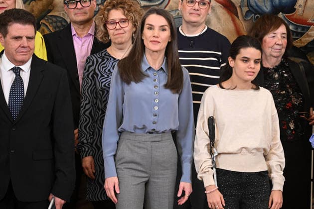 Queen Letizia receives in audience a representation of the Asociación de Glaucoma para Afectados y Familiares AGAF The President of AGAF, Joaquín María Carratalá Beltrán, and Queen Letizia during the audience to a representation of the Asociación de Glaucoma para Afectados y Familiares at the Palacio de La Zarzuela, on February 12, 2026, in Madrid Spain The AGAF is a national association founded in 2005 for people affected by glaucoma, their families and all those interested in glaucoma. The association tries to make more understandable the knowledge of the disease, its treatments, its consequences and the problems that day-to-day life raises for those affected AGAF FAMOUS QUEEN AUDIENCE José Madrid Madrid Spain  Copyright: xJosÃ xOlivax 7285781