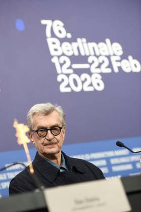 Wim Wenders at the press conference of the international jury at the Berlinale 2026 76 Berlin International Film Festival at the Hotel Grand Hyatt Berlin, 12 02 2026 Foto:xC.xNiehausx xFuturexImagex jury_6231