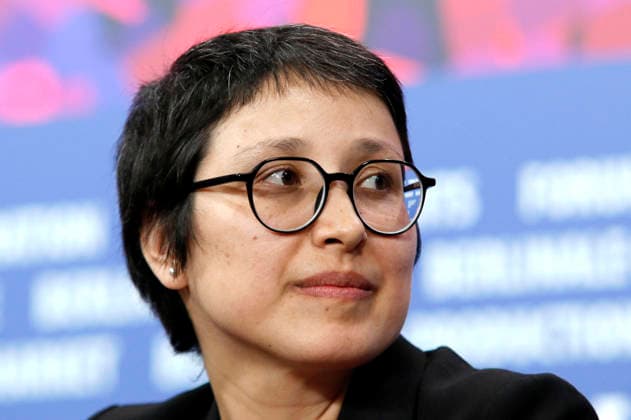 Shahrbanoo Sadat at the press conference for the feature film No Good Men Kabul Jan at the Berlinale 2026 76 Berlin International Film Festival at the Hotel Grand Hyatt Berlin, 12 02 2026 Foto:xC.xTamckex xFuturexImagex men_6207